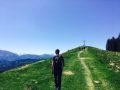 Rodeln-Wandern: Weg zum Gipfelkreuz Zwiesel