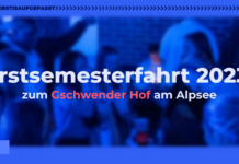 Anmeldung zur Erstsemesterfahrt 2023