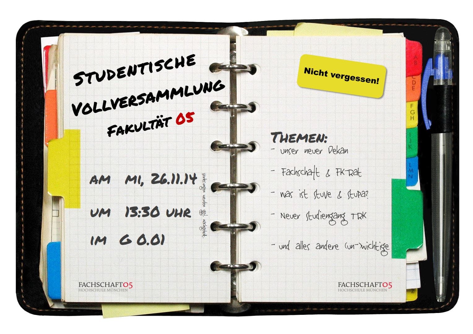 Vollversammlung WS 2014 / 2015