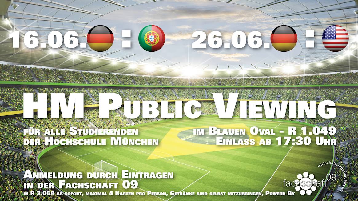 WM Public Viewing in der Hochschule