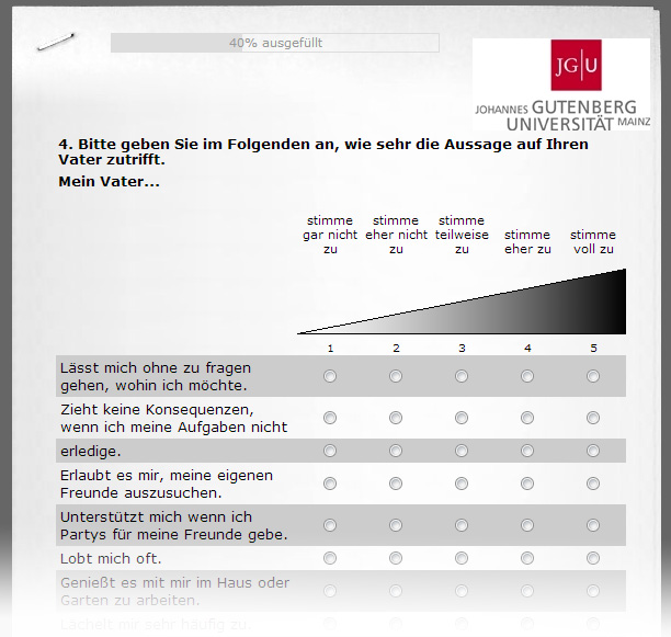 Online-Befragung für Studenten (beendet)