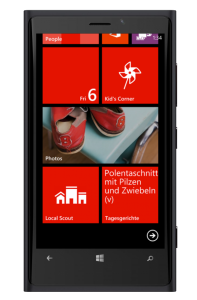 Windows Phone 8 Mensa-App - Live-Tile